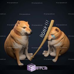 Shiba Bonk Meme Basic STL Files