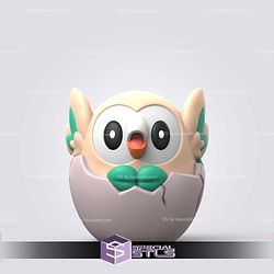 Super Basic Pokemon STL - Easter Rowlet