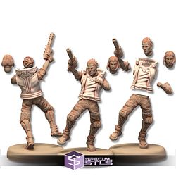 TechnoPunk City Campaign STL Miniatures