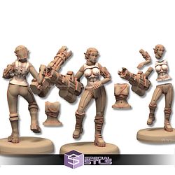 TechnoPunk City Campaign STL Miniatures