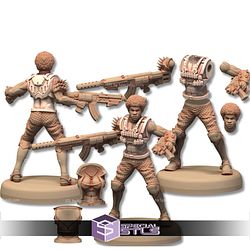 TechnoPunk City Campaign STL Miniatures