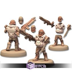 TechnoPunk City Campaign STL Miniatures