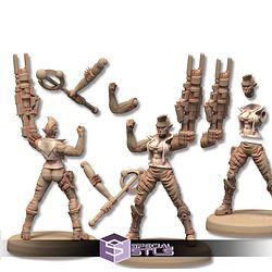 TechnoPunk City Campaign STL Miniatures