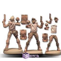 TechnoPunk City Campaign STL Miniatures