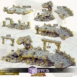 Terrain Essentials Exteriors Ancient Ruin Set Campaign STL Miniatures