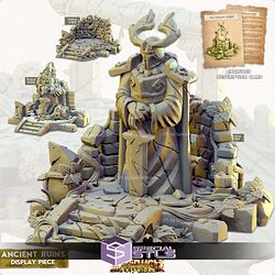 Terrain Essentials Exteriors Ancient Ruin Set Campaign STL Miniatures