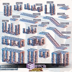 Terrain Essentials Exteriors Dwarven City Campaign STL Miniatures