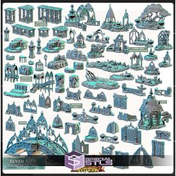 Terrain Essentials Exteriors Elven City Campaign STL Miniatures