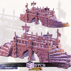 Terrain Essentials Exteriors Graveyard Set Campaign STL Miniatures