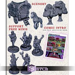 Treasure Chest EC3D Campaign Miniatures