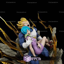 Vegeta and Bulma Death Digital STL Files