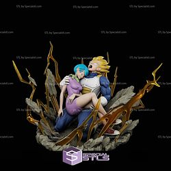 Vegeta and Bulma Death Digital STL Files