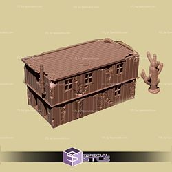 Wasteland Container House Campaign STL Miniatures