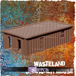 Wasteland Container House Campaign STL Miniatures