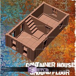 Wasteland Container House Campaign STL Miniatures