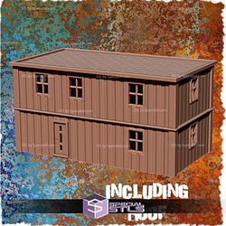 Wasteland Container House Campaign STL Miniatures