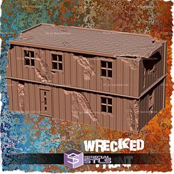 Wasteland Container House Campaign STL Miniatures