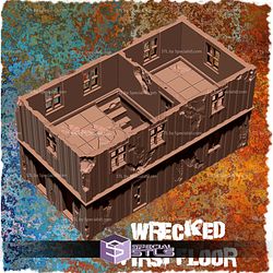 Wasteland Container House Campaign STL Miniatures