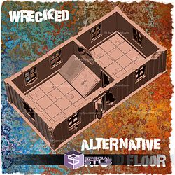 Wasteland Container House Campaign STL Miniatures