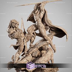 Black Panther Vs Predator Diorama 3D Printer Files