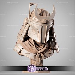Boba Fett Samurai Portrait Bust 3D Printer Files