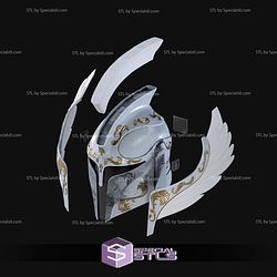 Cosplay STL Files Angelic Mando Helmet