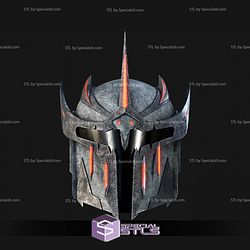Cosplay STL Files Demonic Mando Helmet