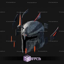 Cosplay STL Files Demonic Mando Helmet
