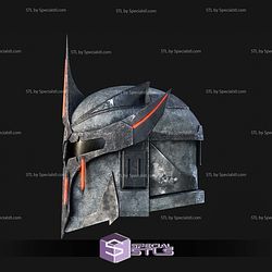 Cosplay STL Files Demonic Mando Helmet