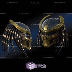 Cosplay STL Files Predator Samurai Era Helmet