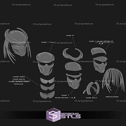 Cosplay STL Files Predator Samurai Era Helmet