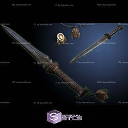 Cosplay STL Files Predator Short Sword