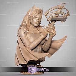 Huntress DC Hero Bust 3D Printer Files