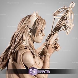 Huntress DC Hero Bust 3D Printer Files