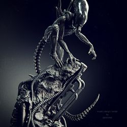 Alien Statue Fanart