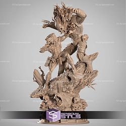 Weapon X vs Predator Diorama 3D Printer Files