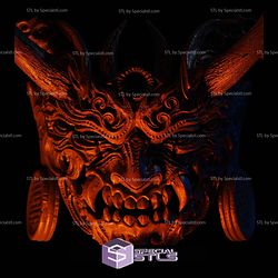 Cosplay STL Corrupted Tenjin Life Size Wearable Mask