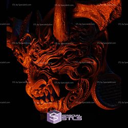 Cosplay STL Corrupted Tenjin Life Size Wearable Mask