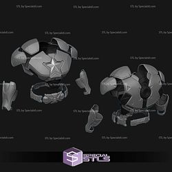 Cosplay STL Files Captain America Marvel Rivals Armor