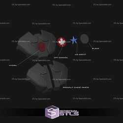 Cosplay STL Files Captain America Marvel Rivals Armor
