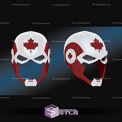 Cosplay STL Files Captain Canada Variant Helmet