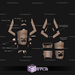 Cosplay STL Files Galactus Comic Style Helmet
