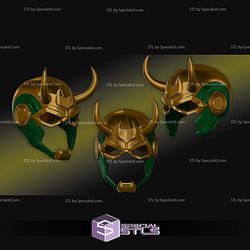 Cosplay STL Files Loki Helmet Variant