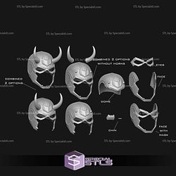 Cosplay STL Files Loki Helmet Variant