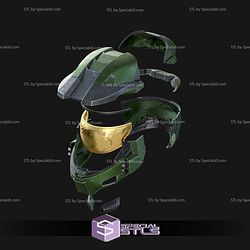 Cosplay STL Files Master Chief Mark 6 Helmet