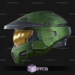 Cosplay STL Files Master Chief Mark 6 Helmet