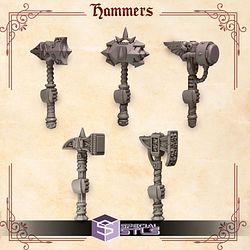 Crimson Lords Pack Campaign STL Miniatures
