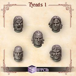 Crimson Lords Pack Campaign STL Miniatures