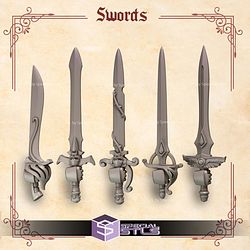 Crimson Lords Pack Campaign STL Miniatures