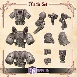 Crimson Lords Pack Campaign STL Miniatures